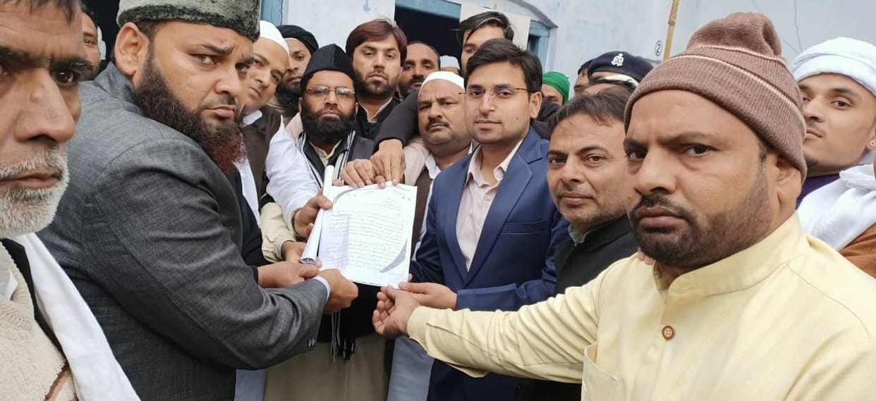 Protest against citizenship amendment bill in Khatauli