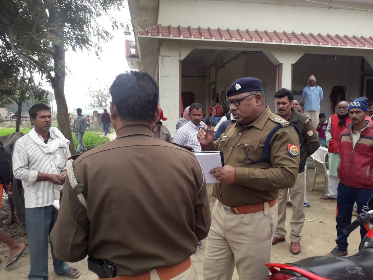 In Jaunpur, in a house the old woman who was asleep in the house was brutally murdered