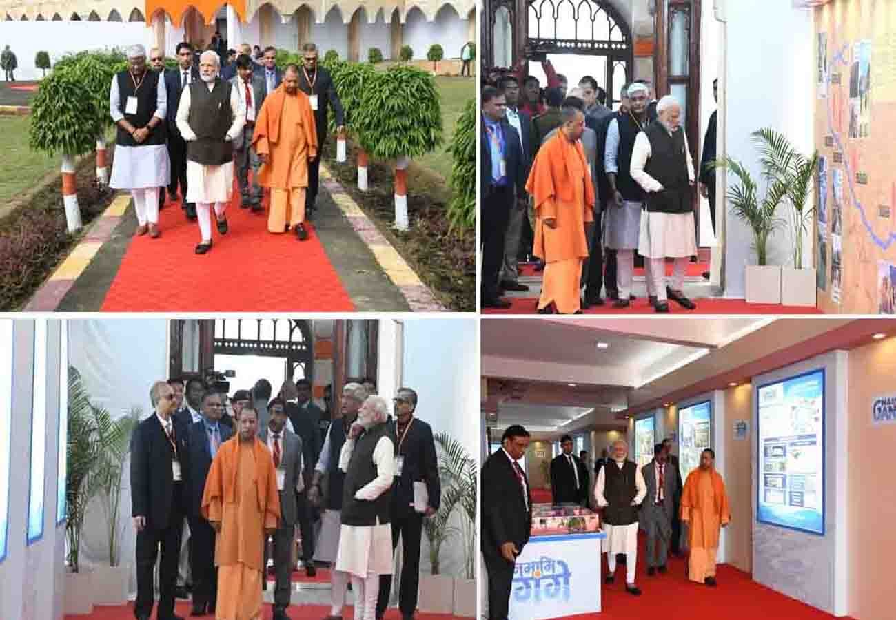pm modi in kanpur for review meeting of namami gange project