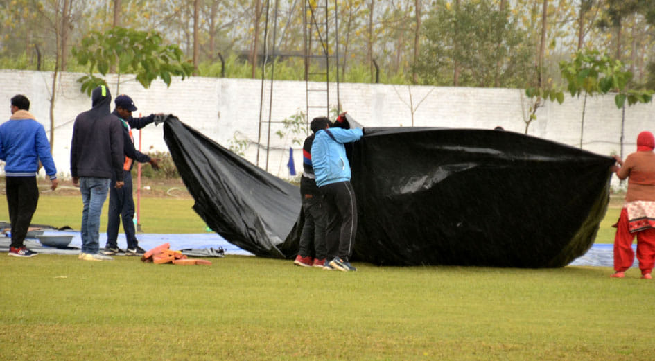 First day game canceled due to weather failure