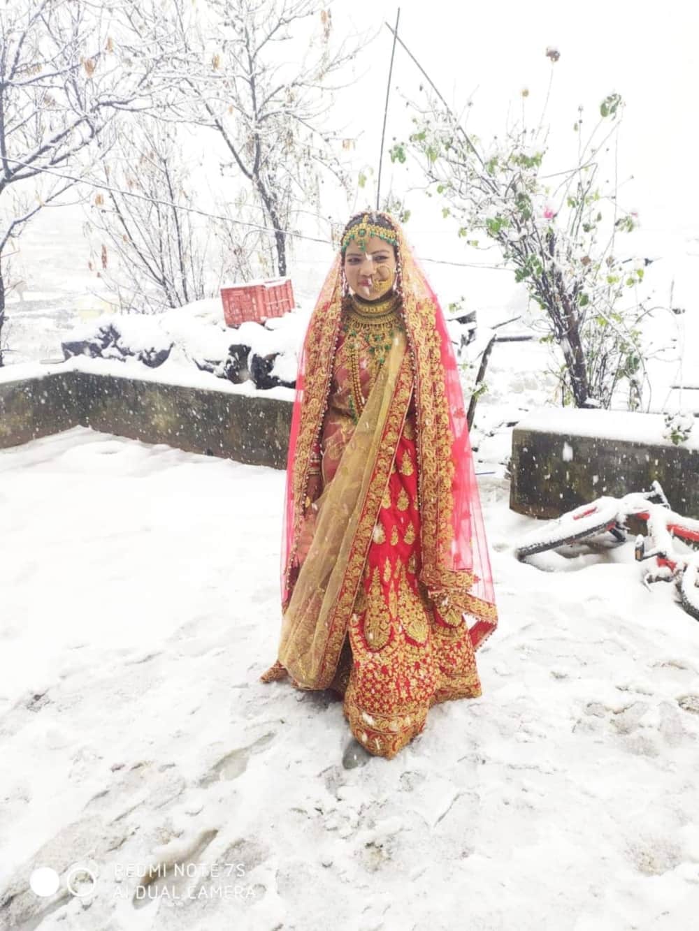 heavy snowfall in Uttarakhand marriage celebration in hilly area