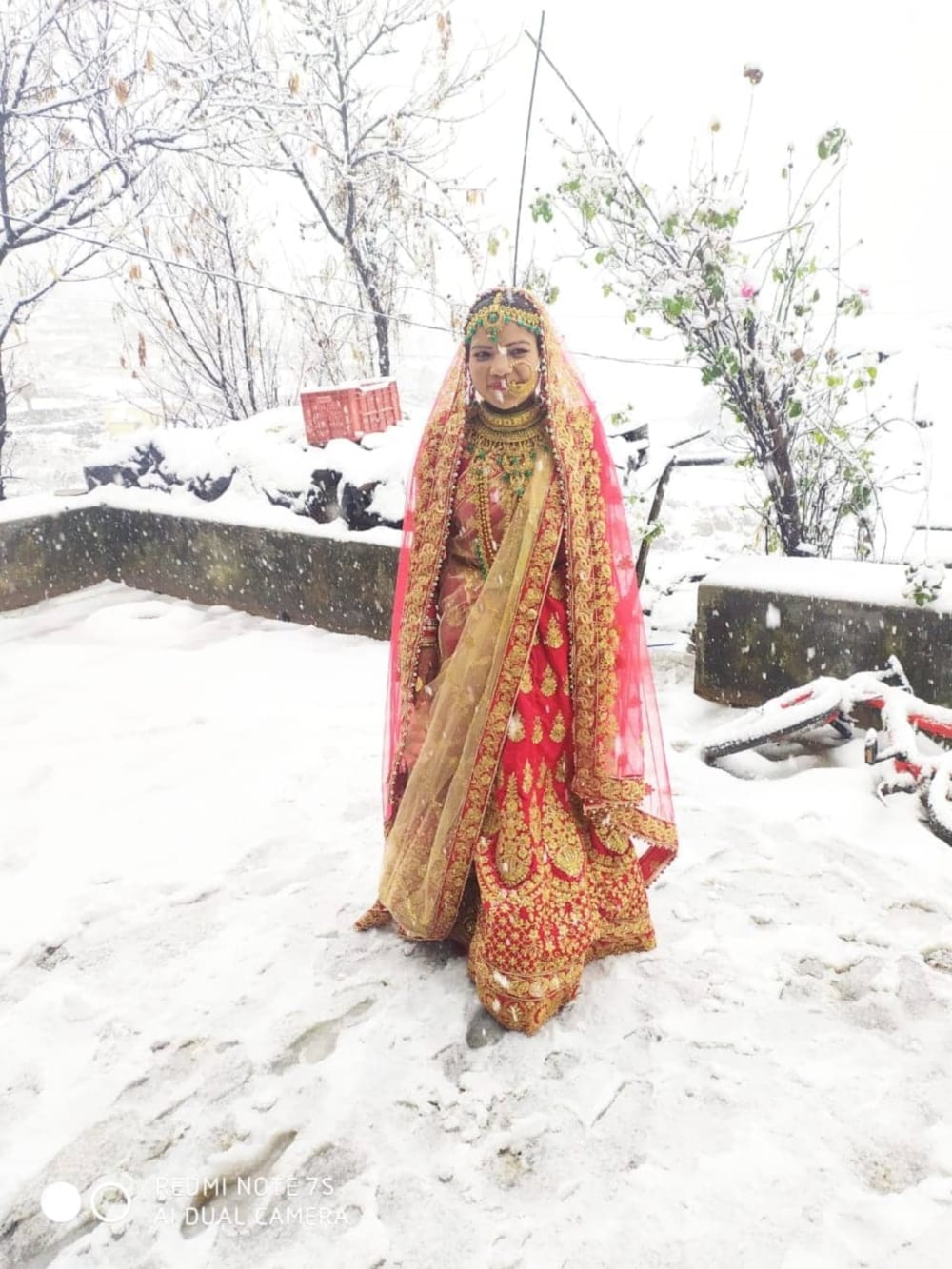 heavy snowfall in Uttarakhand marriage celebration in hilly area
