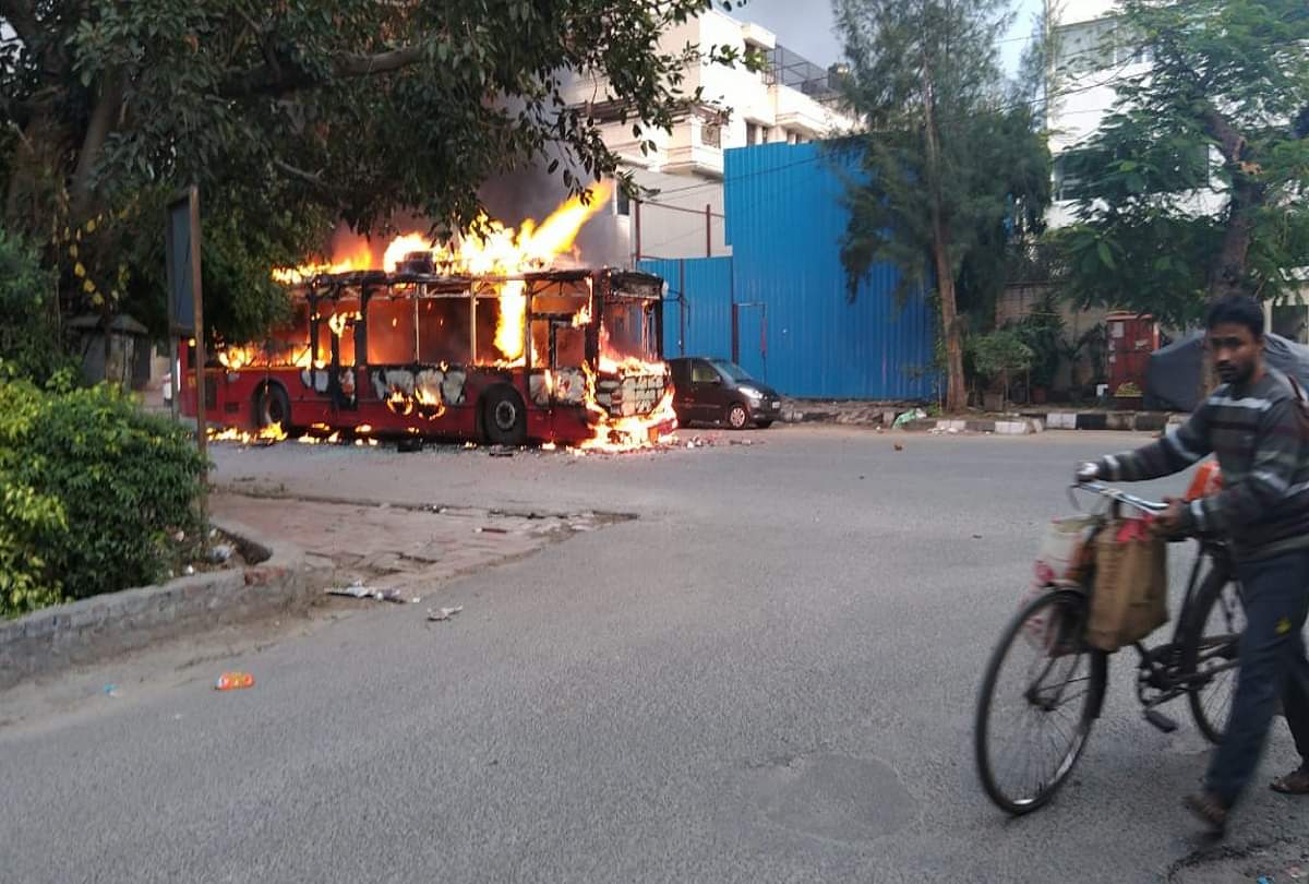 Violence erupted in Delhi over CAB, Protests in place