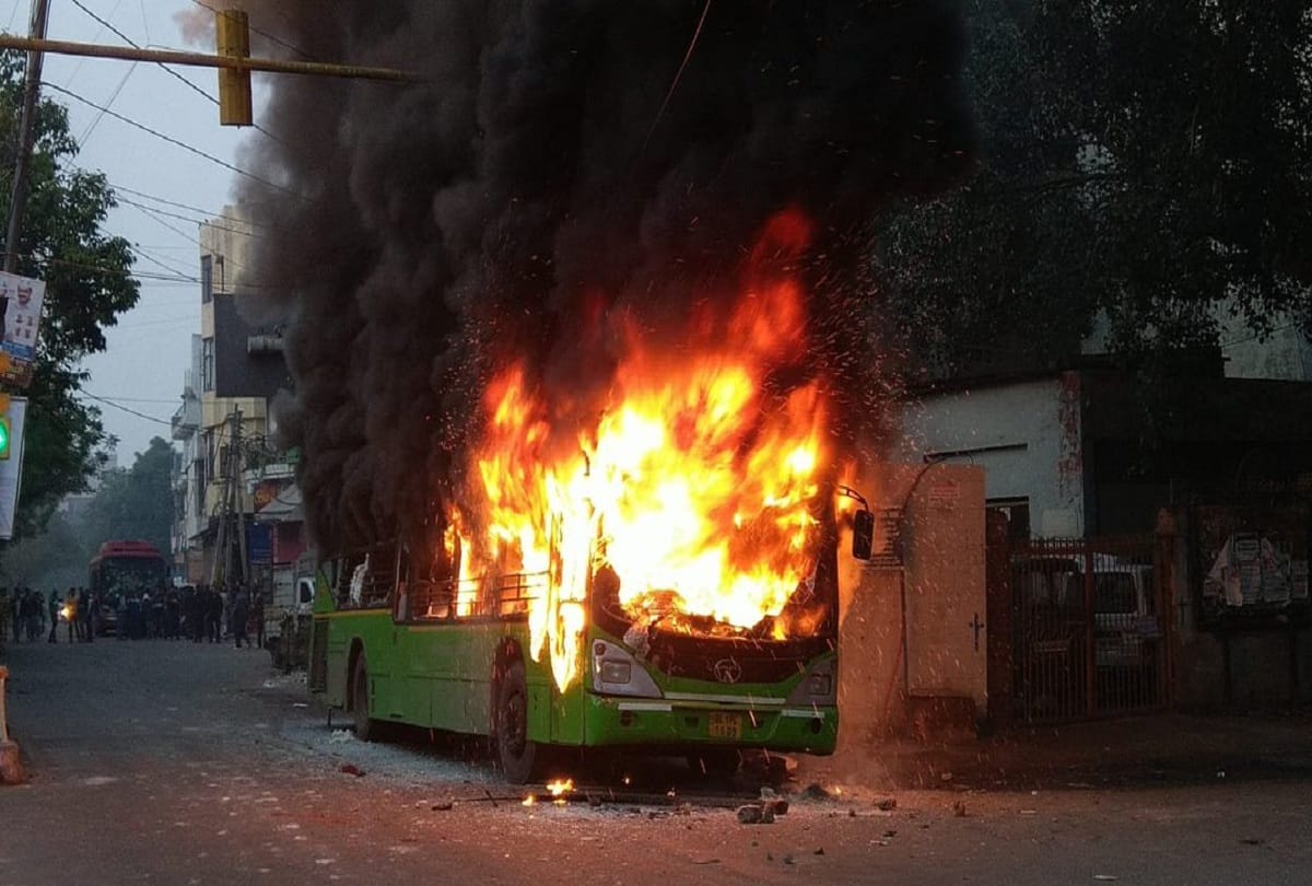 Violence erupted in Delhi over CAB, Protests in place