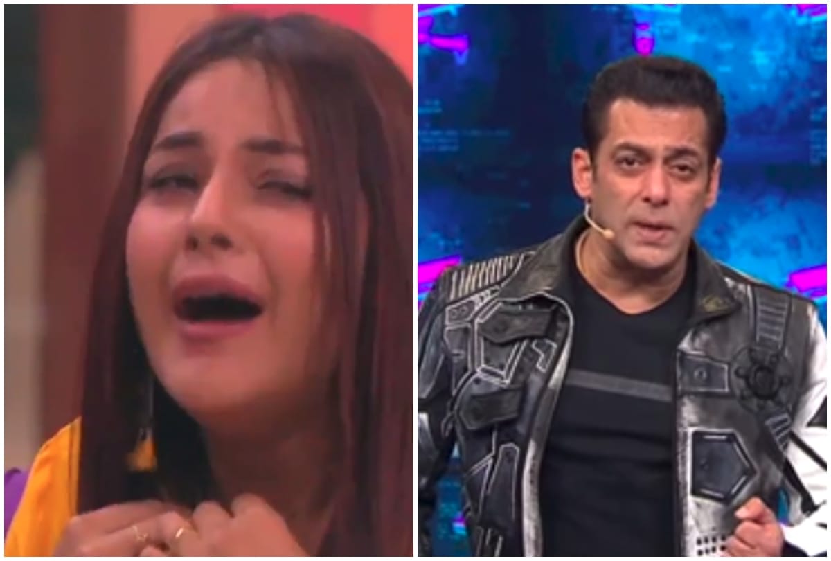 bigg boss 13 when shehnaaz gill crying in front of salman khan