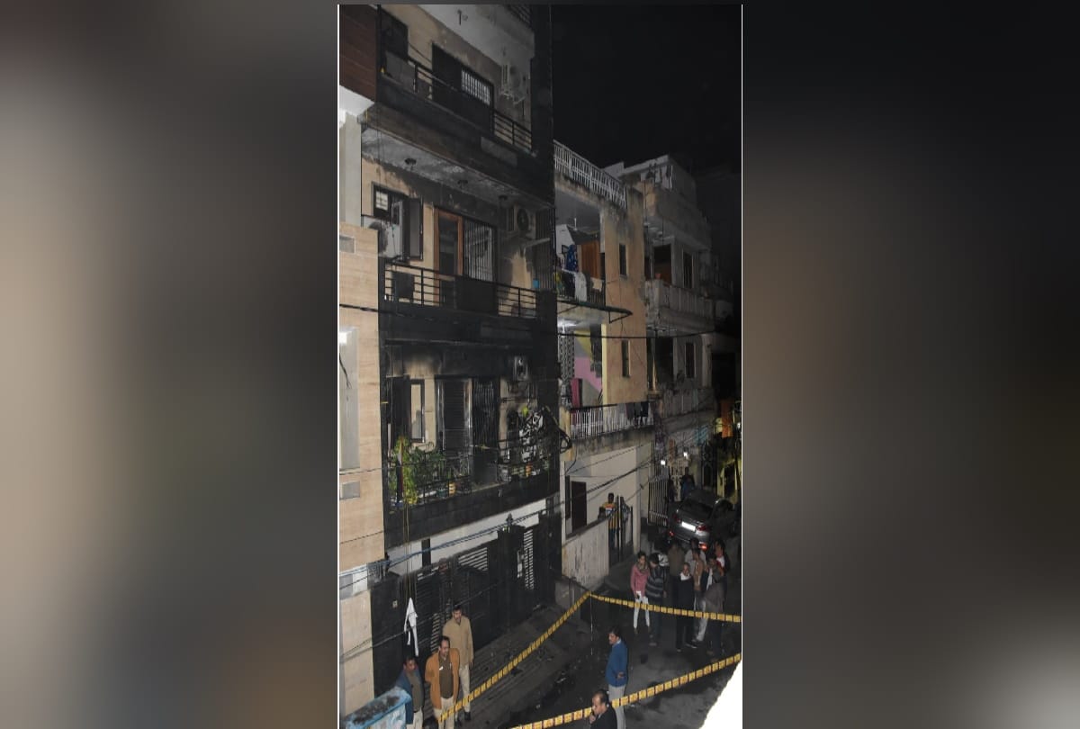 fire in shalimar bagh young man saved two lives