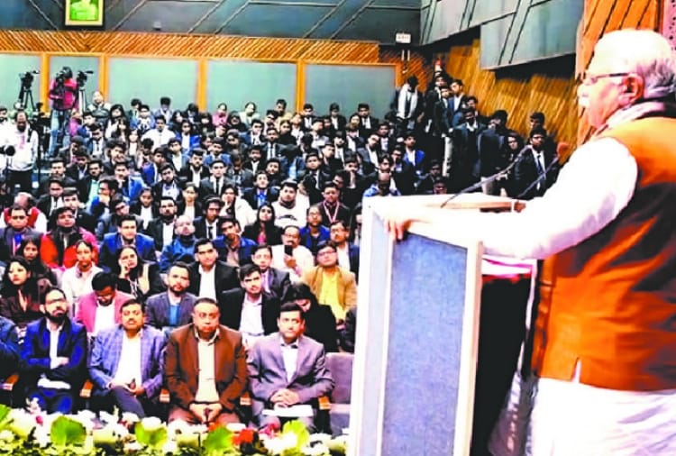 CM Manohar Lal Addressed World management conference In New Delhi
