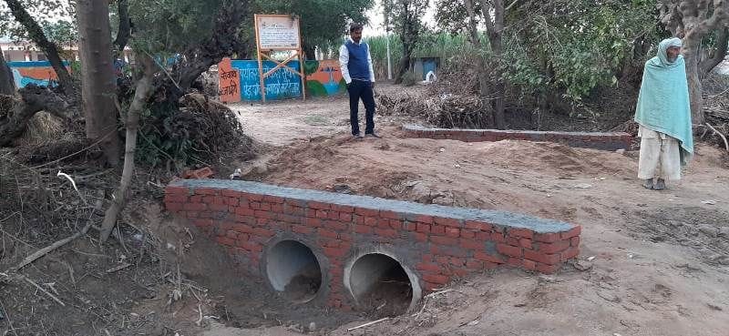 culvert made due to order of minister