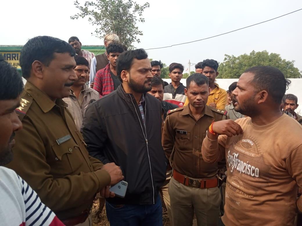 Anna cattle harvest 108 bigha crop, outrage, uproar