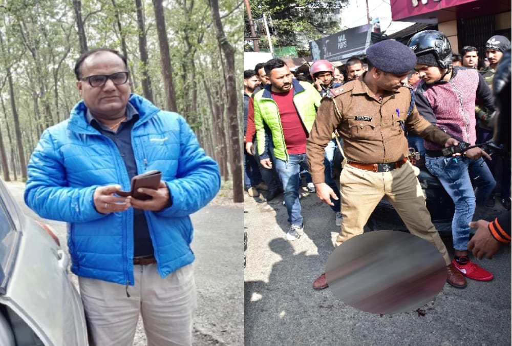 Round Firing on Property Dealer till last breath in haldwani Photos