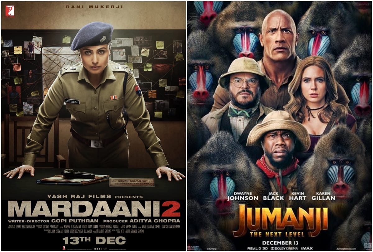 Box Office Collection of Rani Mukerji Starrer Mardaani 2 and Jumanji The Next Level