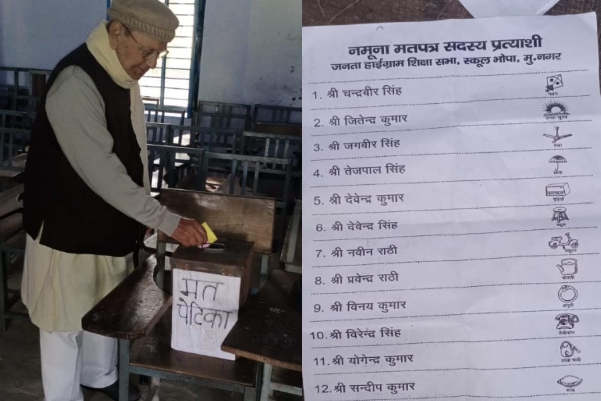 School Management Committee Election held as same as Lok Sabha Election in Muzaffarnagar