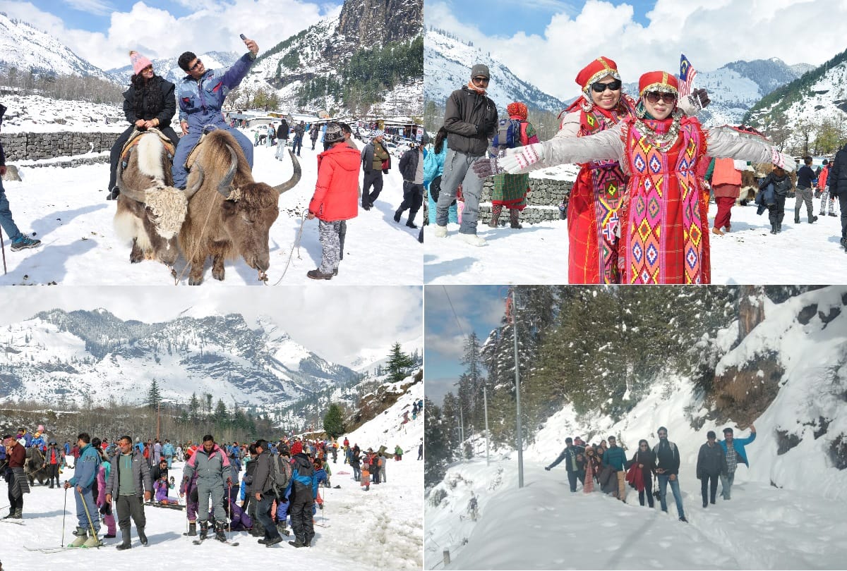 Today fresh snowfall in Shimla Keylong minimum temperature reached minus twelve