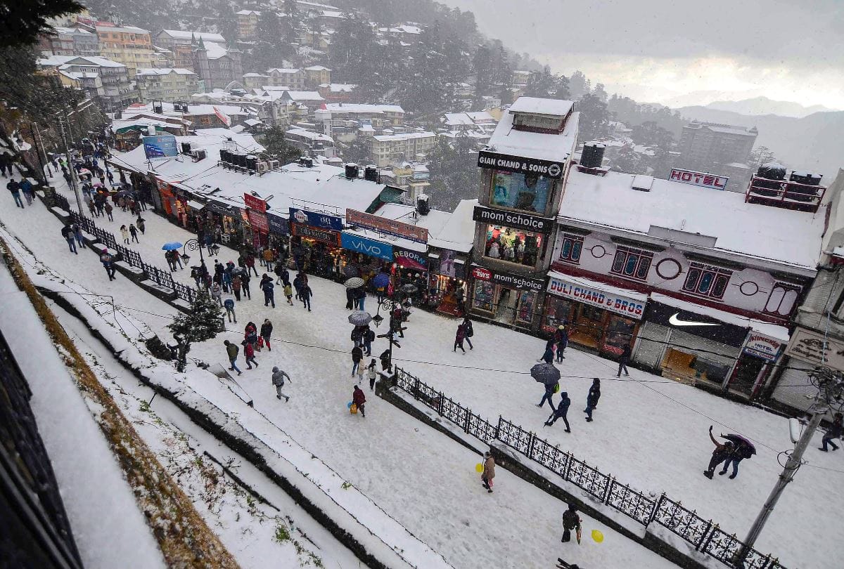 Today fresh snowfall in Shimla Keylong minimum temperature reached minus twelve
