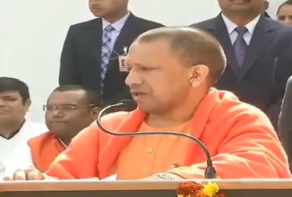 CM Yogi Adityanath pays tribute on death anniversary of Sardar Patel.