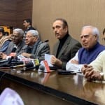 D Raja, Sitaram yechuri, Gulam nabi azad and Kapil Sibbal