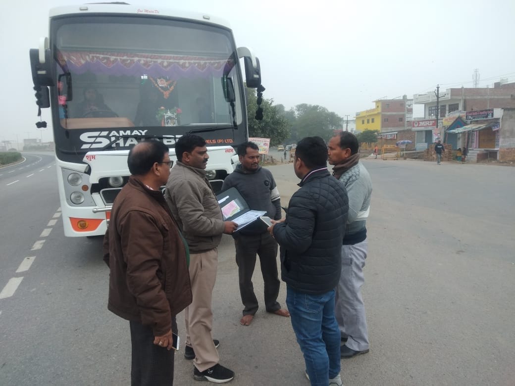 Challan and one bus of sixteen Daggamar vehicles