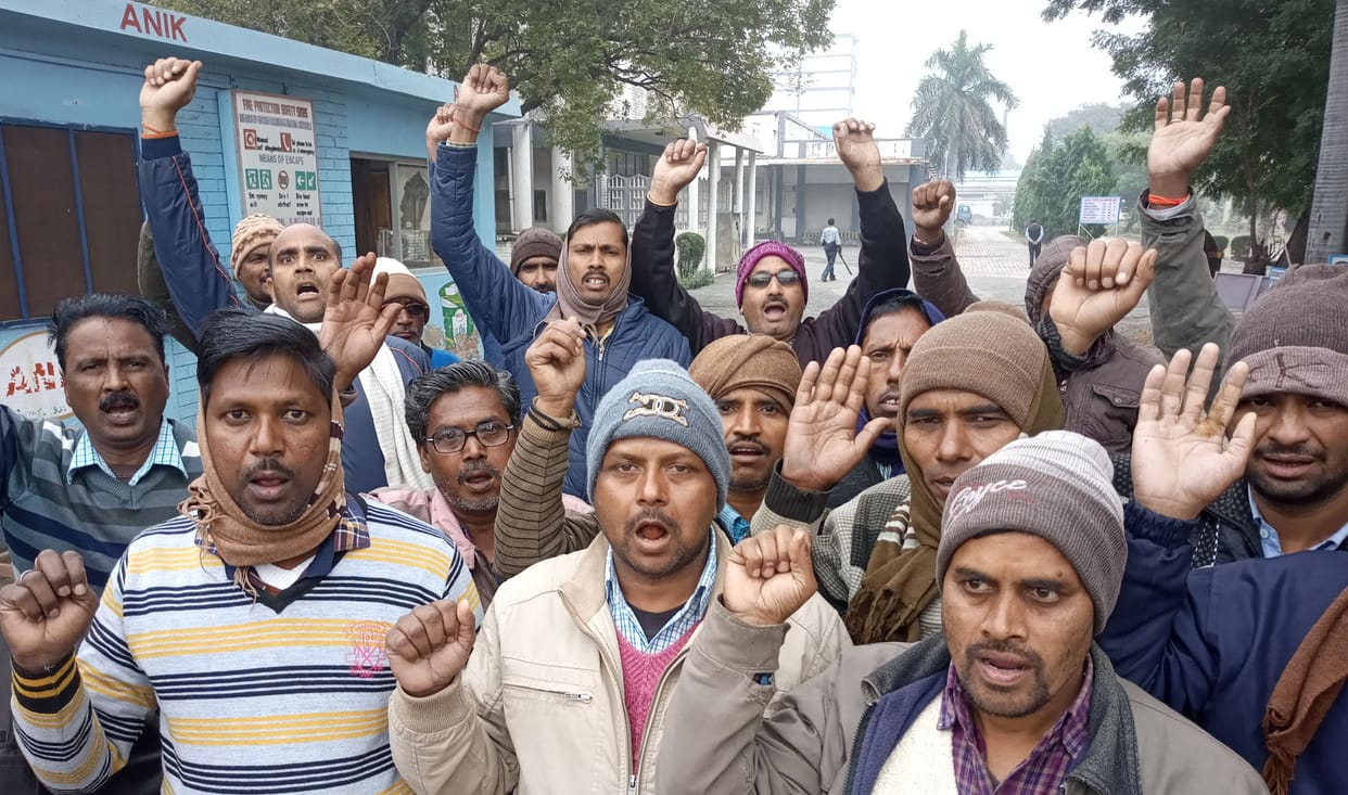 protest, employe, anik, milk, product, etah