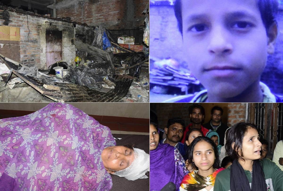 wall of third floor collapsed, a boy died and his mother injured in lucknow