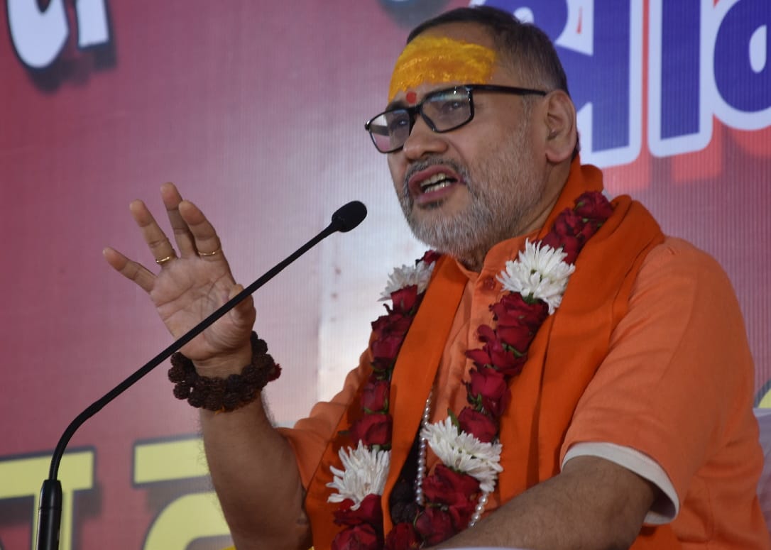 Swami Akhandanand Bhagwat Katha day 7th day organise bhaiya ji daal bhaat parivar gorakhpur