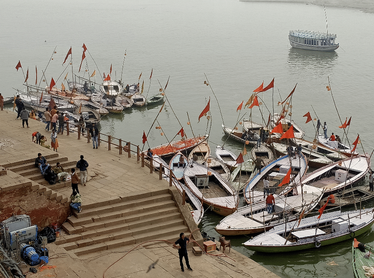 Ranbir kapoor alia bhatt in varanasi for brahmastra film shooting rajghat chetsingh fort