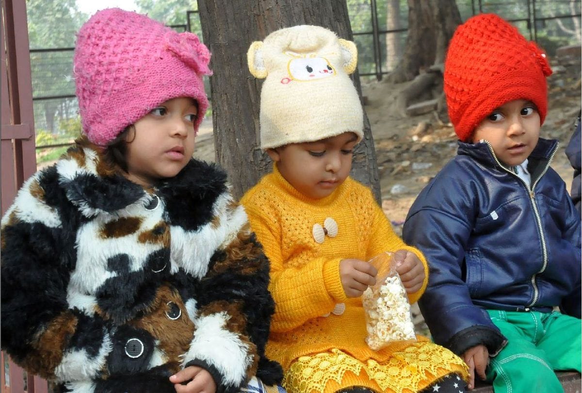 agra temperature drops to five degrees  below normal