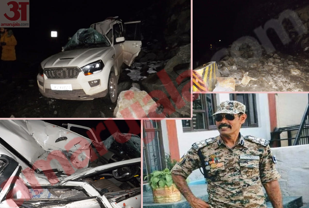 crpf dig shailendra vikram singh met an accident while stone shelling on jammu srinagar highway