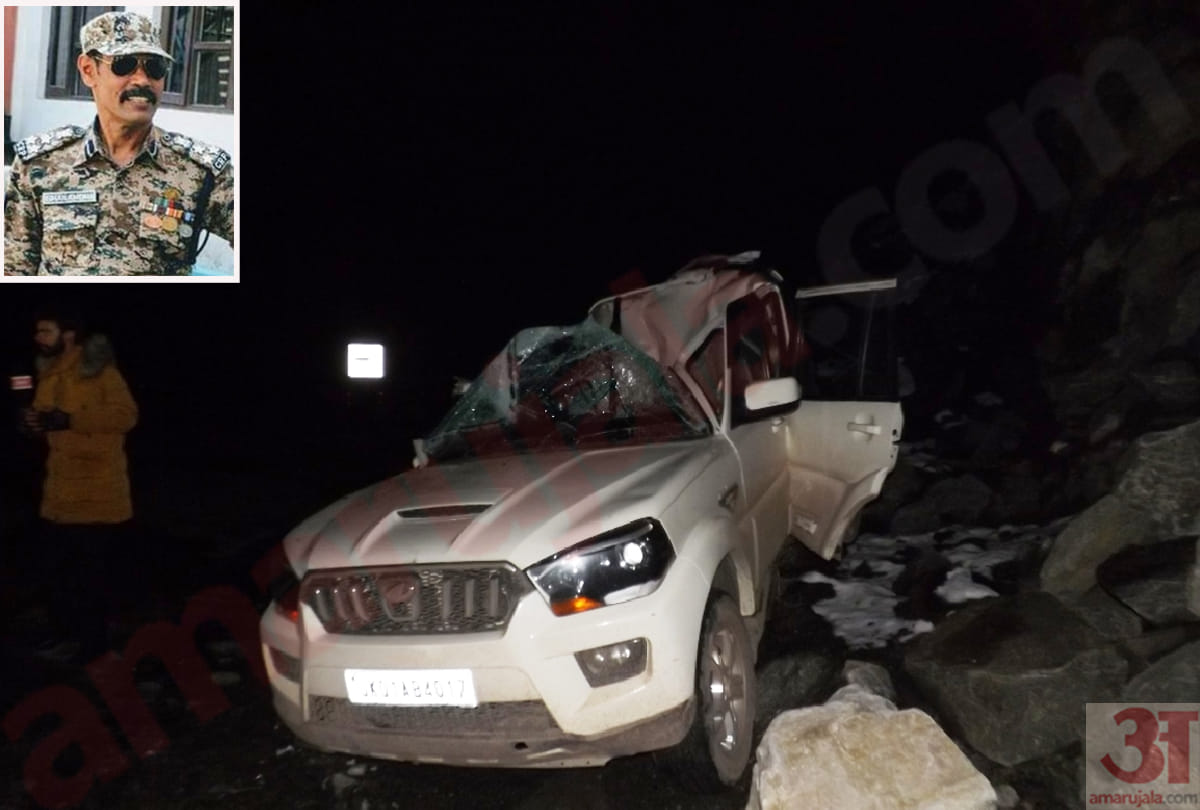 Jammu and Kashmir: rock falls on moving vehicle, two dead including CRPF DIG Shailendra Vikram Singh