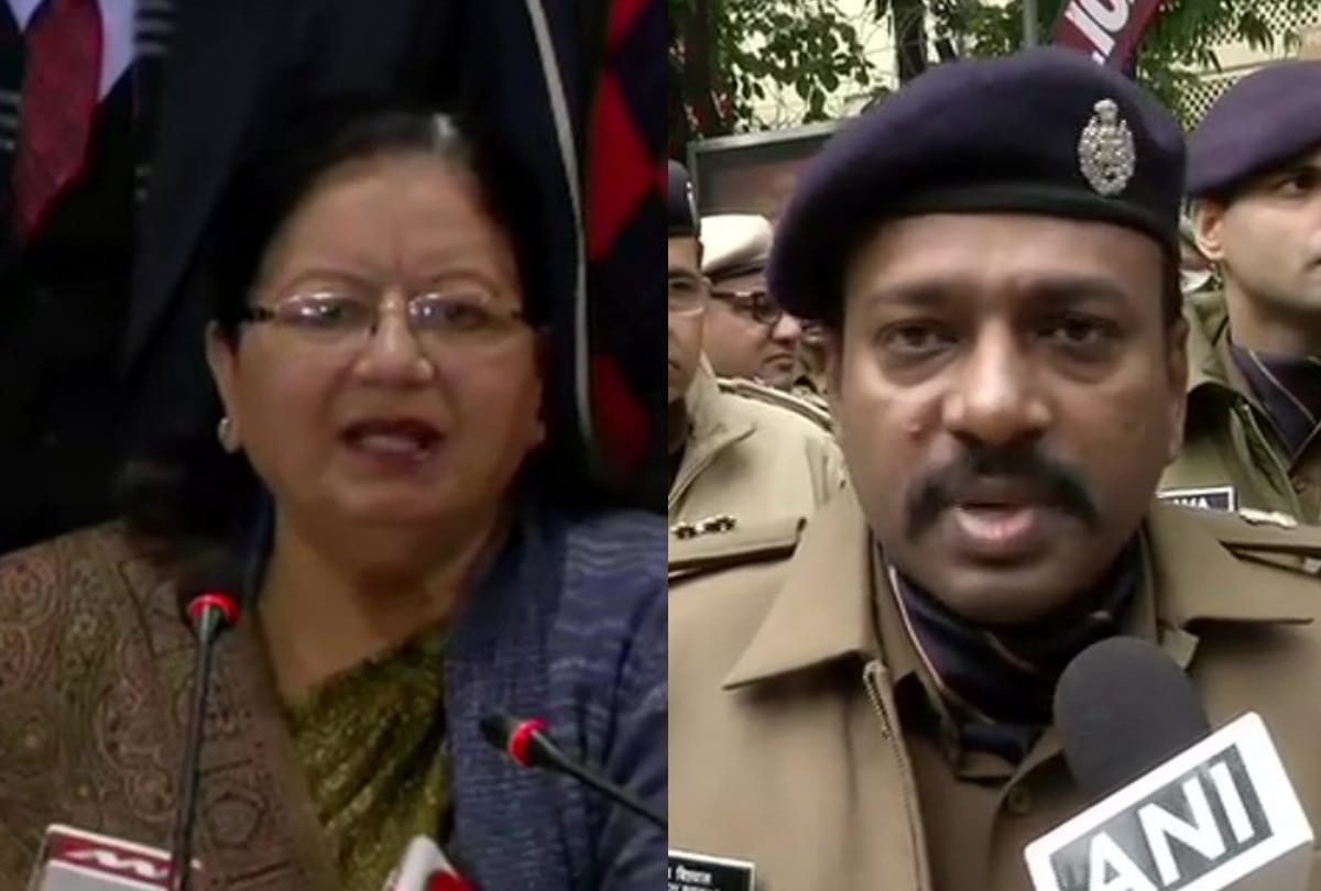 Jamia VC najma akhtar Vs delhi police on fire in bus read what they say