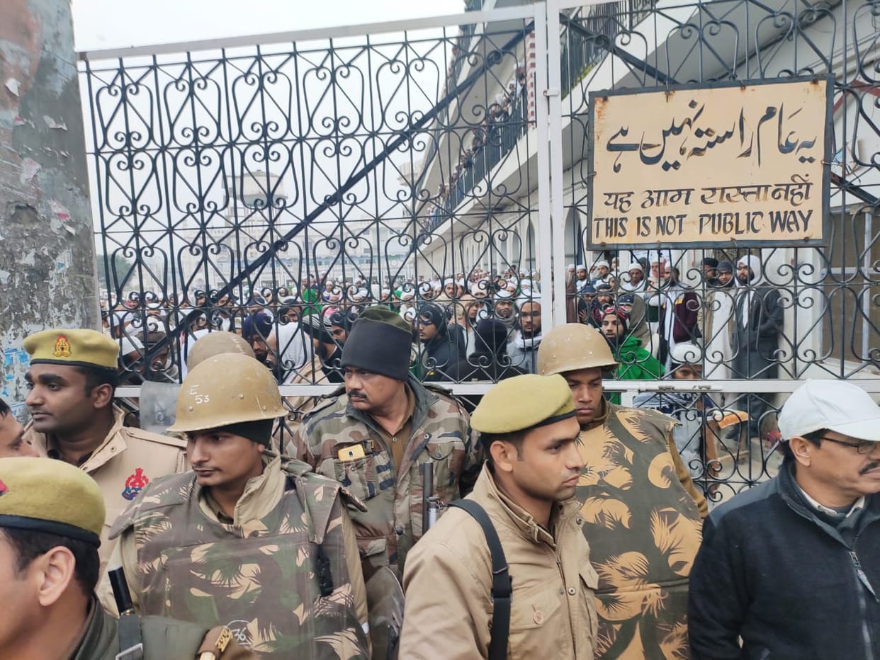 Police stationed in Deoband on ruckus in Delhi and Aligarh