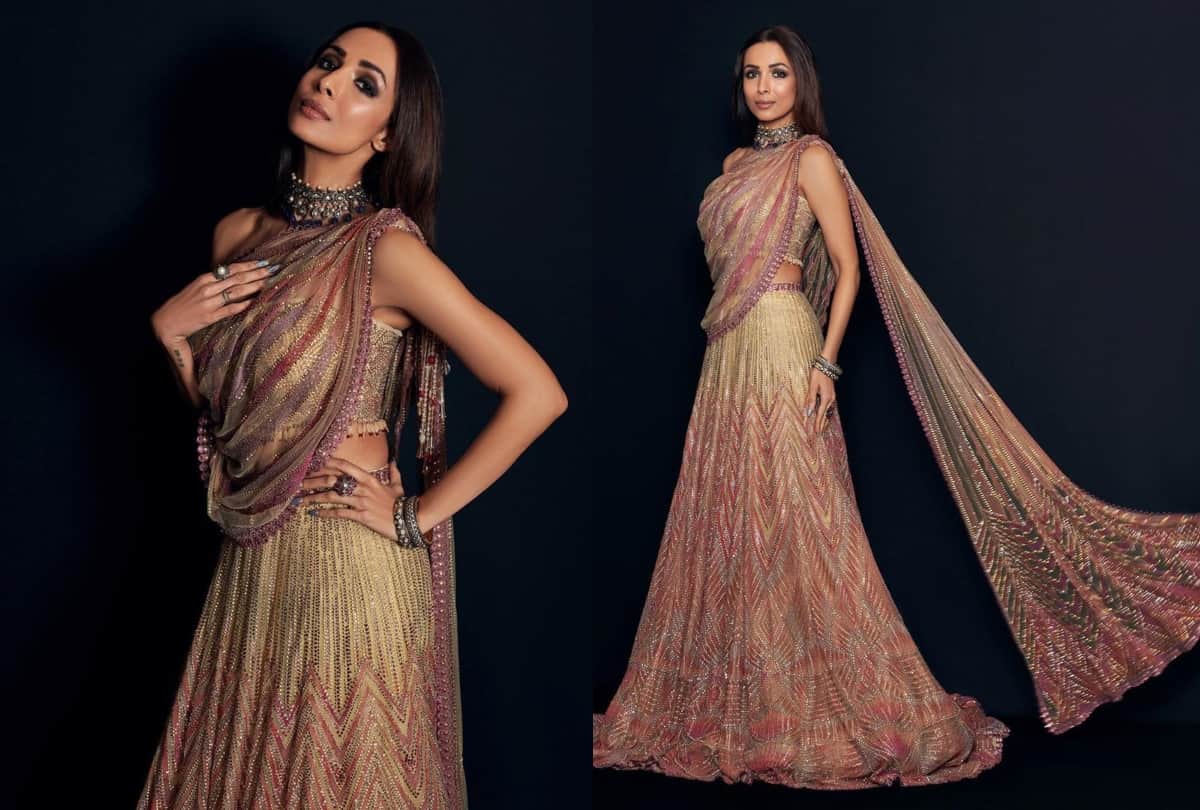 malaika arora looks elegant in white lace dress