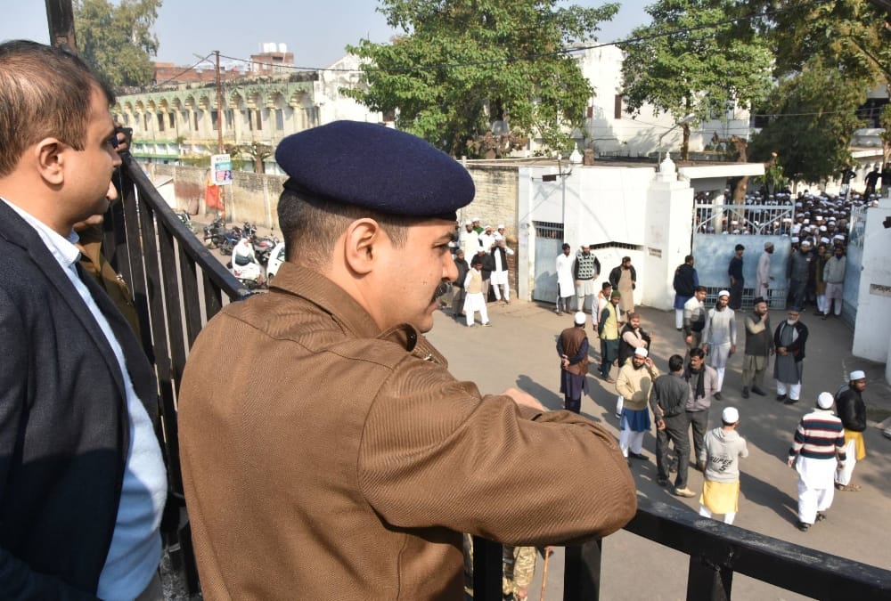 Protest by students against nrc and cab in Lucknow.