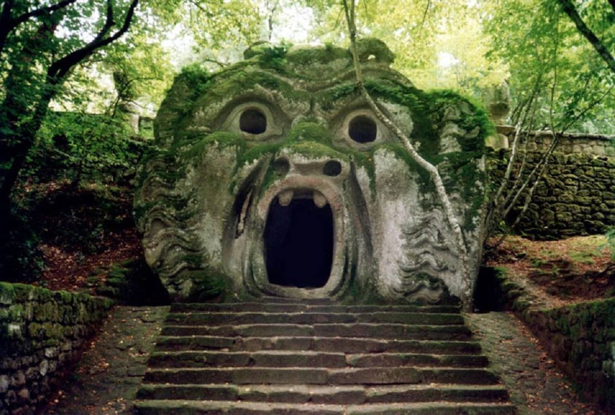 500 years old mysterious park of terrible monsters sacro bosco