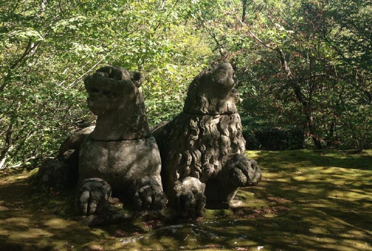 500 years old mysterious park of terrible monsters sacro bosco