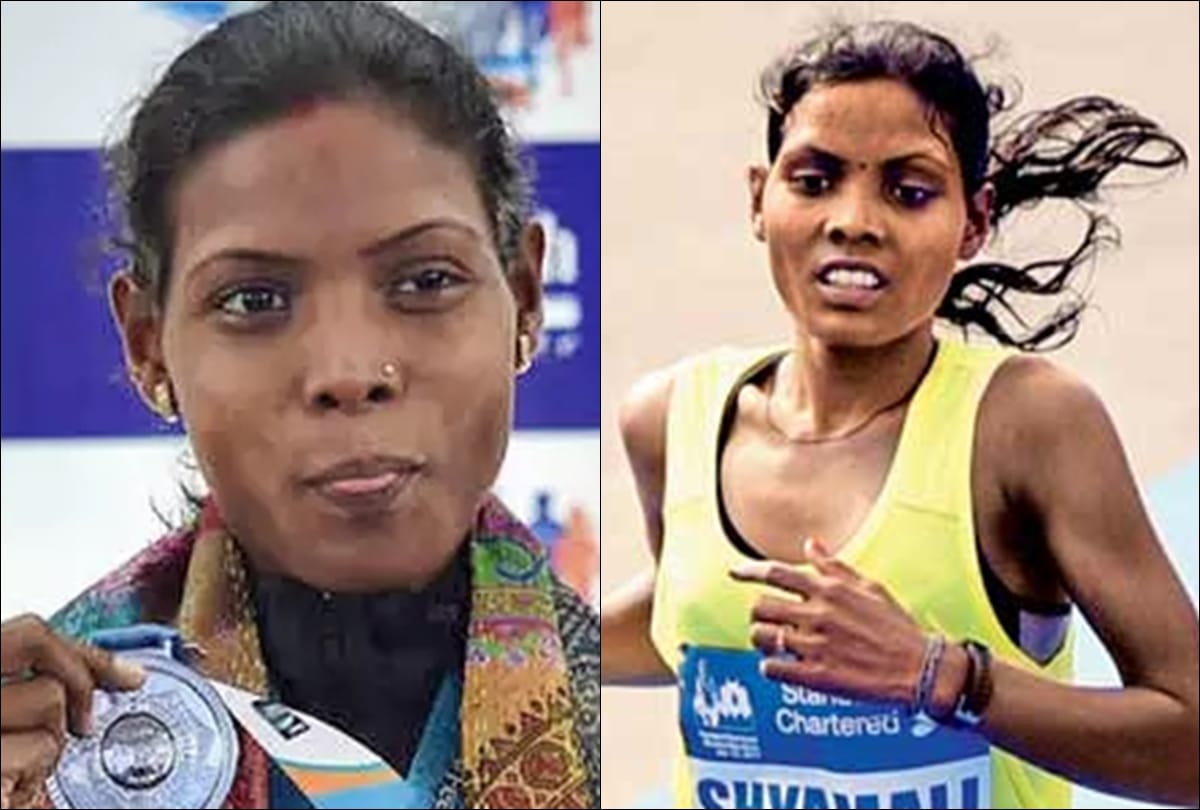 Runner Shyamali singh of west bengal who returned after tumor treatment won silver