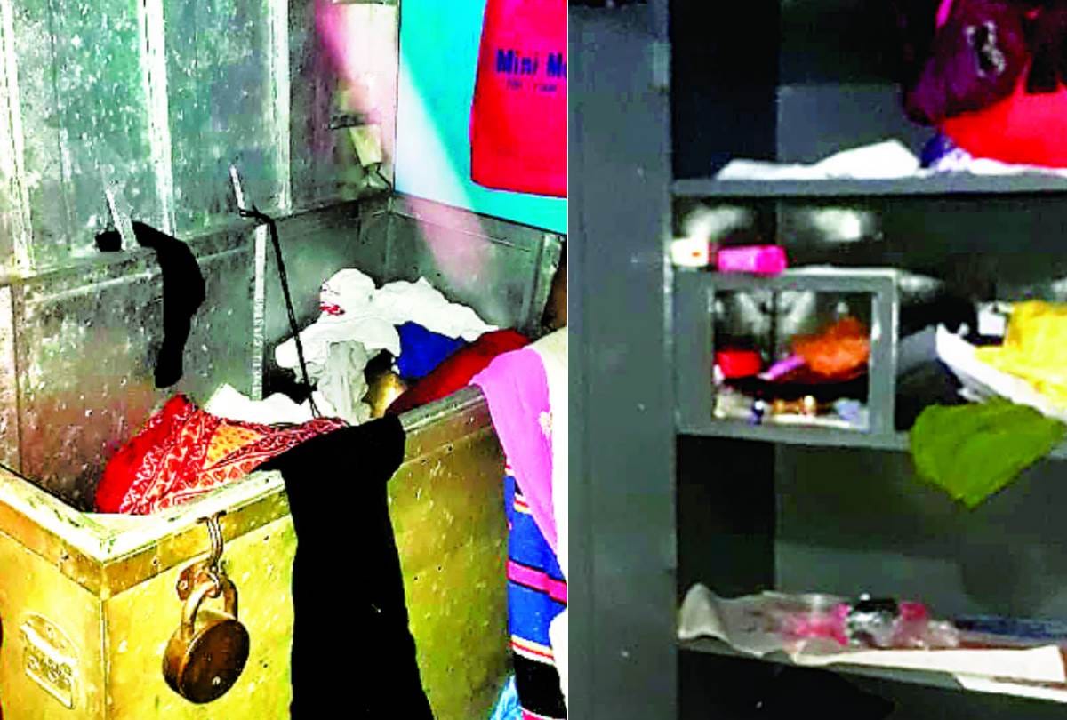 thieves stolen cash and jewellery from house in lucknow