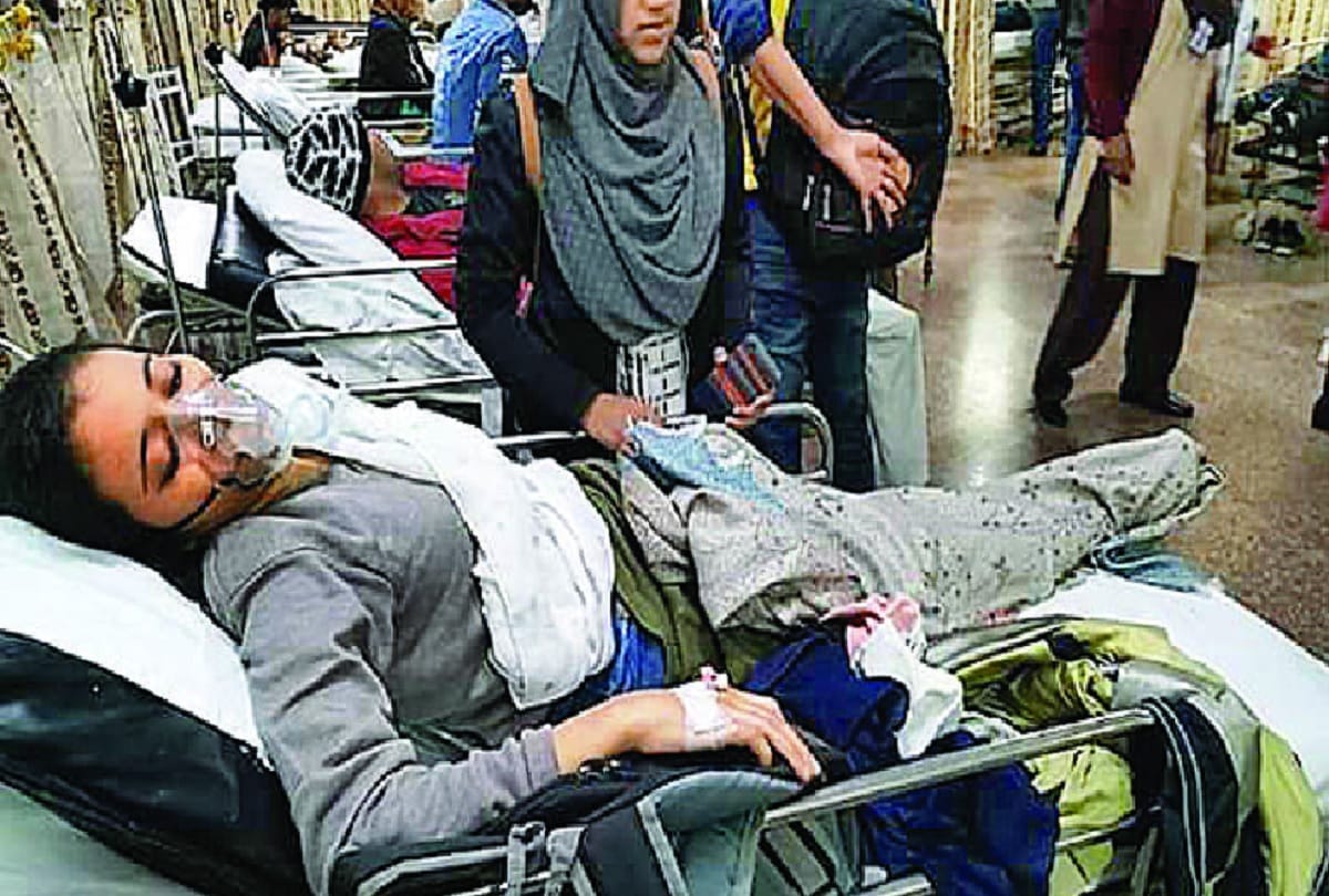 Jamia violence tear gas shells fired inside the library