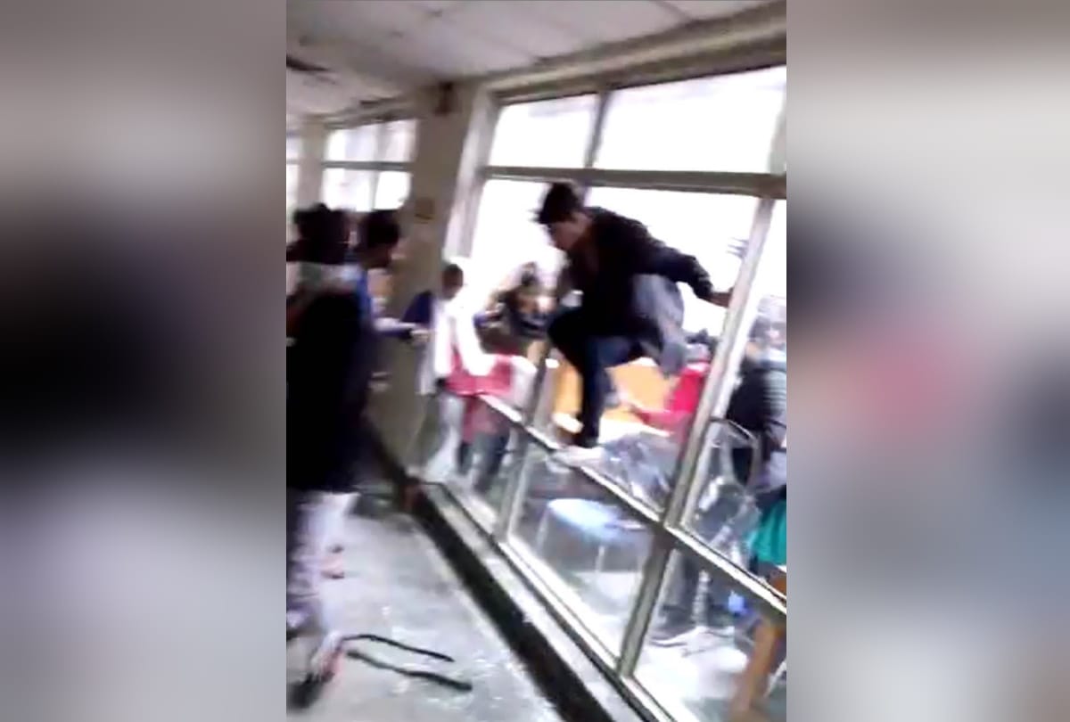 Jamia violence tear gas shells fired inside the library