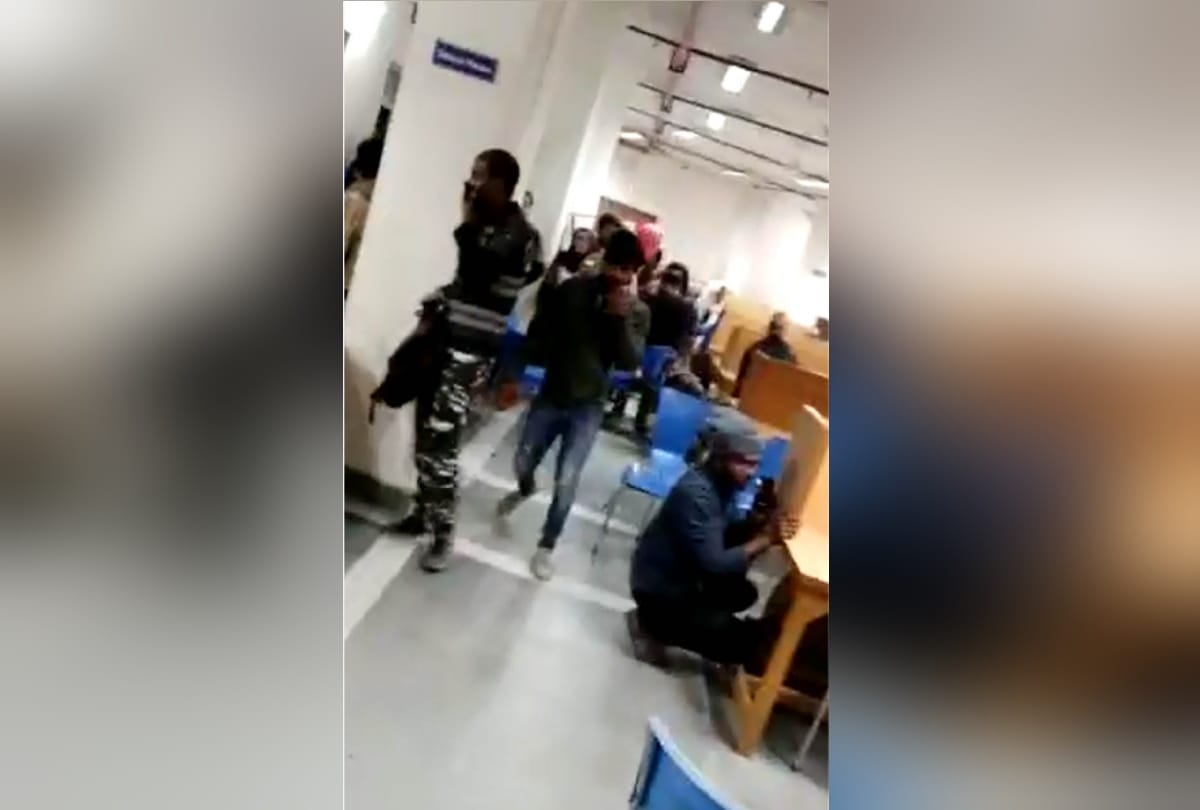 jamia violence Police beat disable students