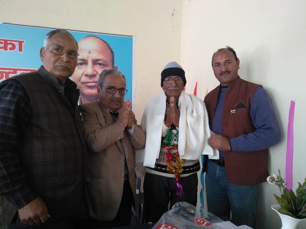 Pensioners honored in Dwarahat on Pensioner's Day