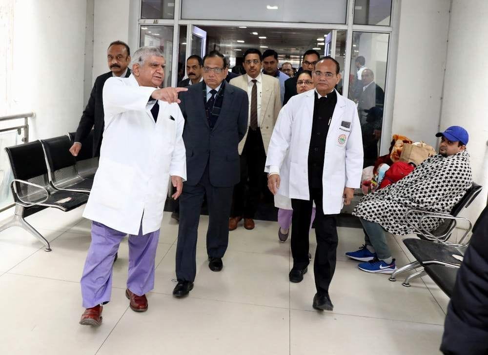 NITI Aayog team inspects OPD-IPD of AIIMS