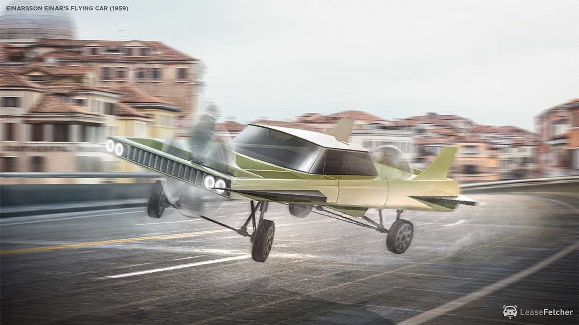 100 years old rendered based on original patents of real flying cars Since 1921