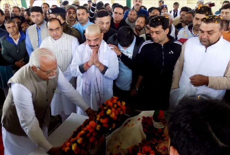 Former Central Minister ID Swami's Funeral with state honors