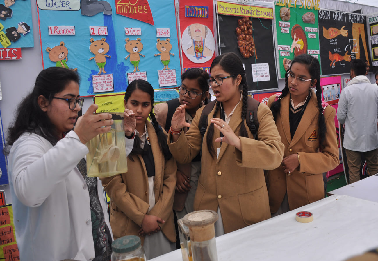 GSVM Medical College annual festival tarang, health test of school children