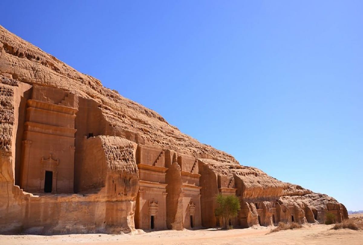 Deserted city of Saudi Arabia Madain Saleh where no one comes