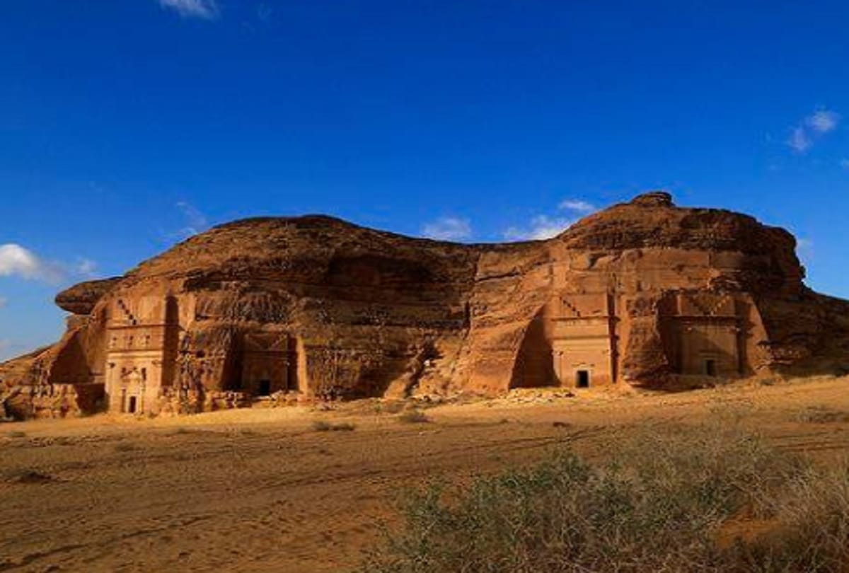 Deserted city of Saudi Arabia Madain Saleh where no one comes