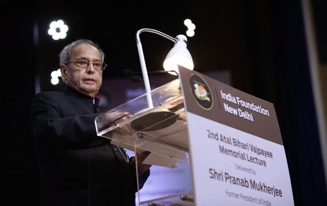 Former Vice President Pranab Mukherjee says number of Lok Sabha members should be doubled