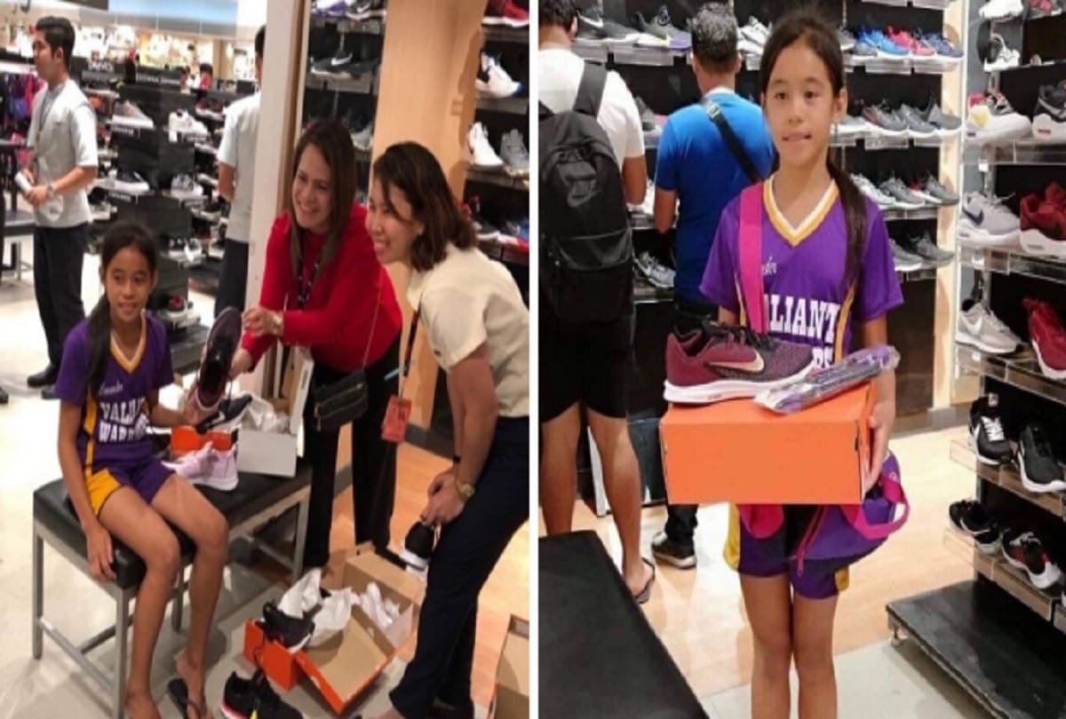 11 year old girl wins three gold medals with just bandages on her feet in Philippines