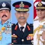 मनोज मुकुंद नरवाणे, आरकेएस भदौरिया और करमबीर सिंह