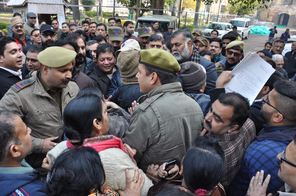 protest on parking issues
